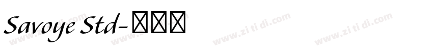 Savoye Std字体转换